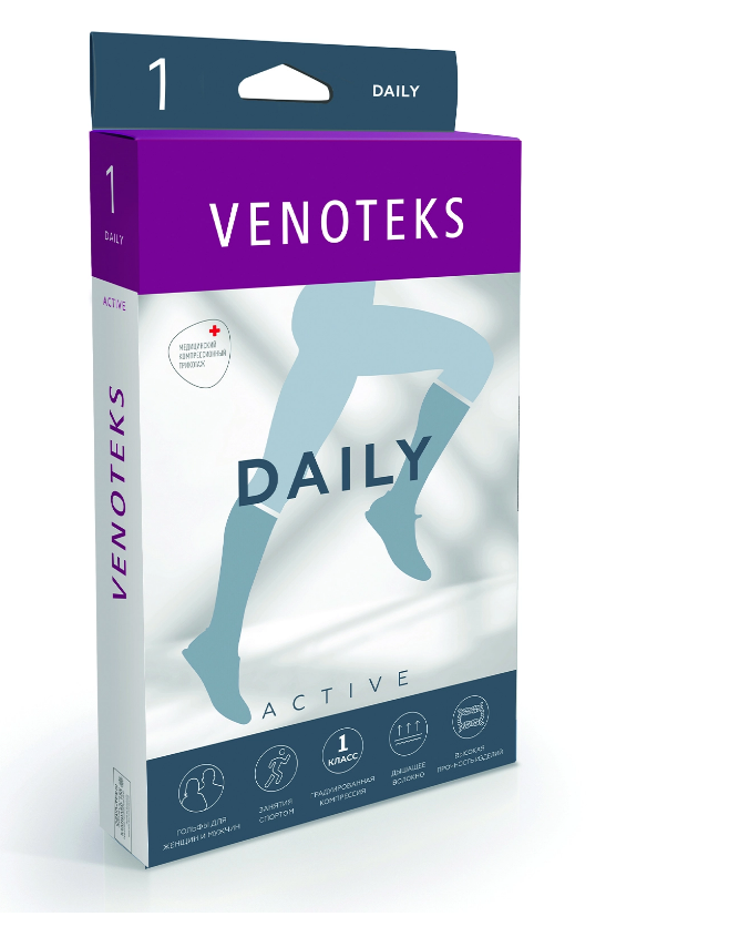 Компрессионные гольфы 1C128 VENOTEKS, 1 класс купить в OrtoMir24